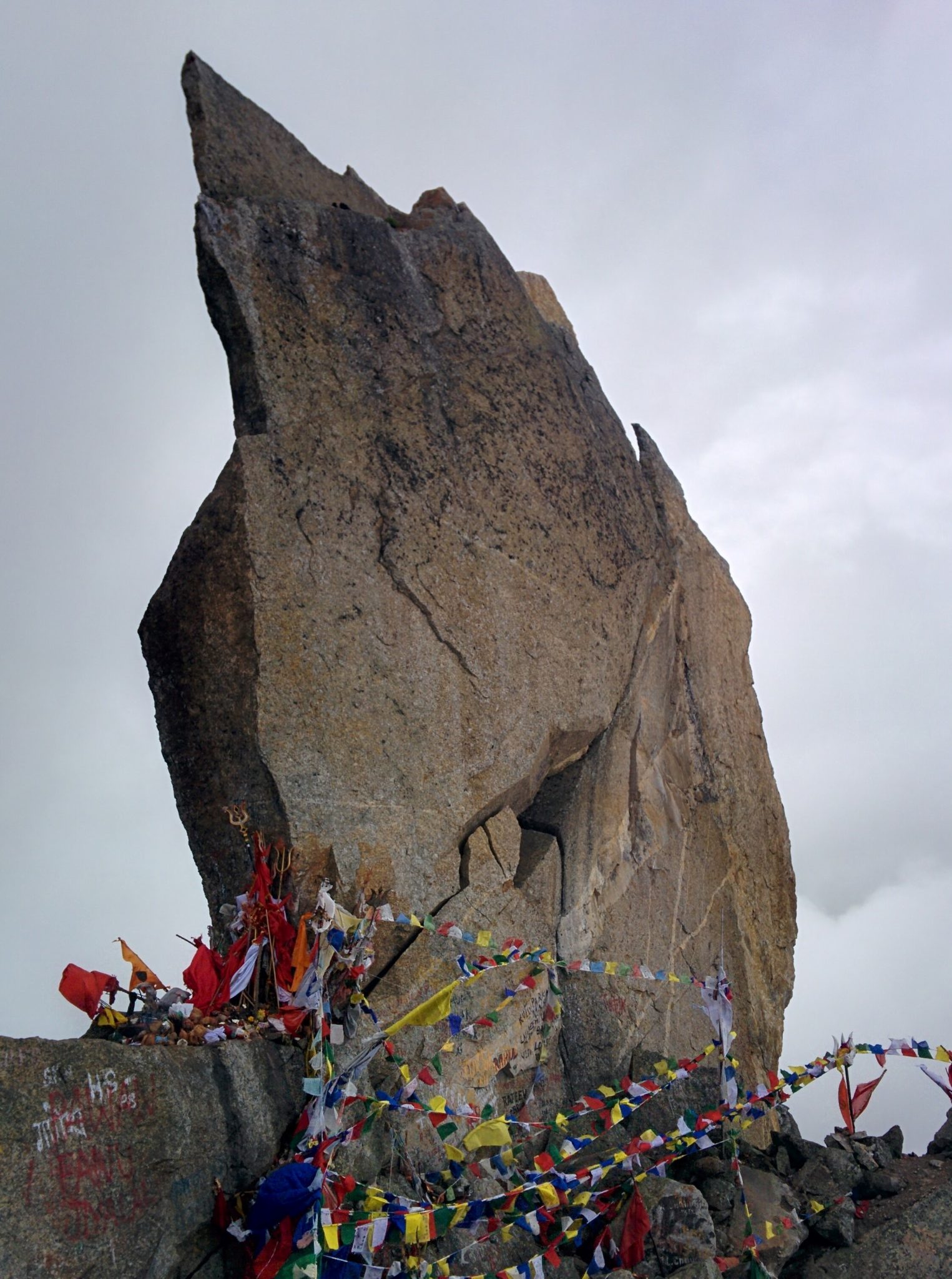 Side view of Kinner Kailash - Giri Camps