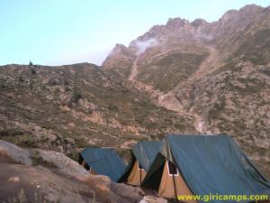 Another view of tents at Giri Camps