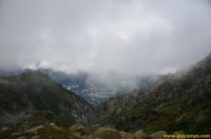 Early morning view of valley from Giri Camps