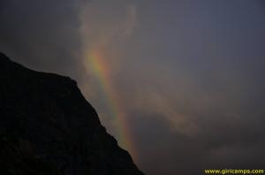 Rainbow near Giri Camps