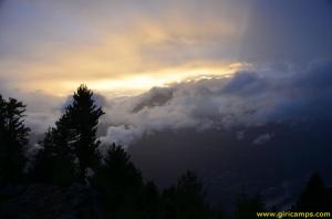 Sunset view from Giri Camps