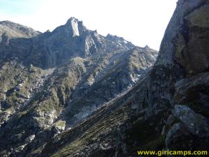 View of mountains on the way to Kinner Kailash